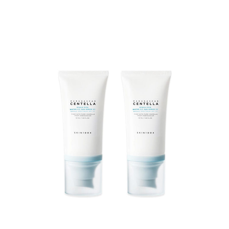 Hyalu-Cica Water-Fit Sun Serum UV pack doble — SKIN1004